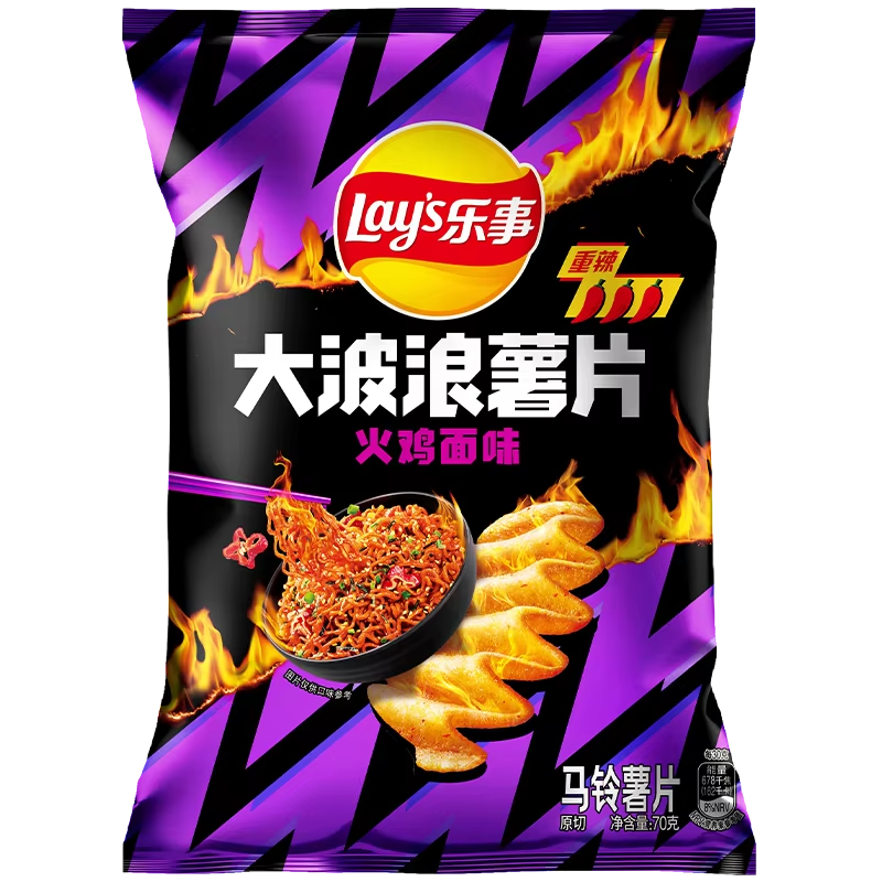 Lays Wavy Buldak Noodles Flavor 70g (China)